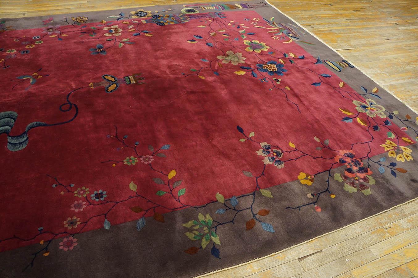 1920s Chinese Art Deco Carpet ( 9' x 11'3'' - 275 x 343 ) For Sale 1