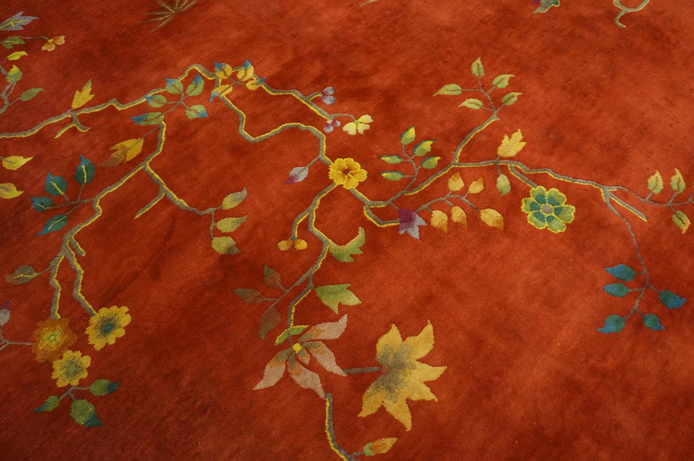 1920s Chinese Art  Deco Carpet ( 9' x 11' 6
