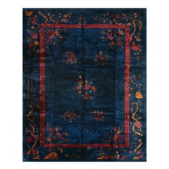 Antique Chinese Art Deco Rug 9' 0'' x 11' 6''