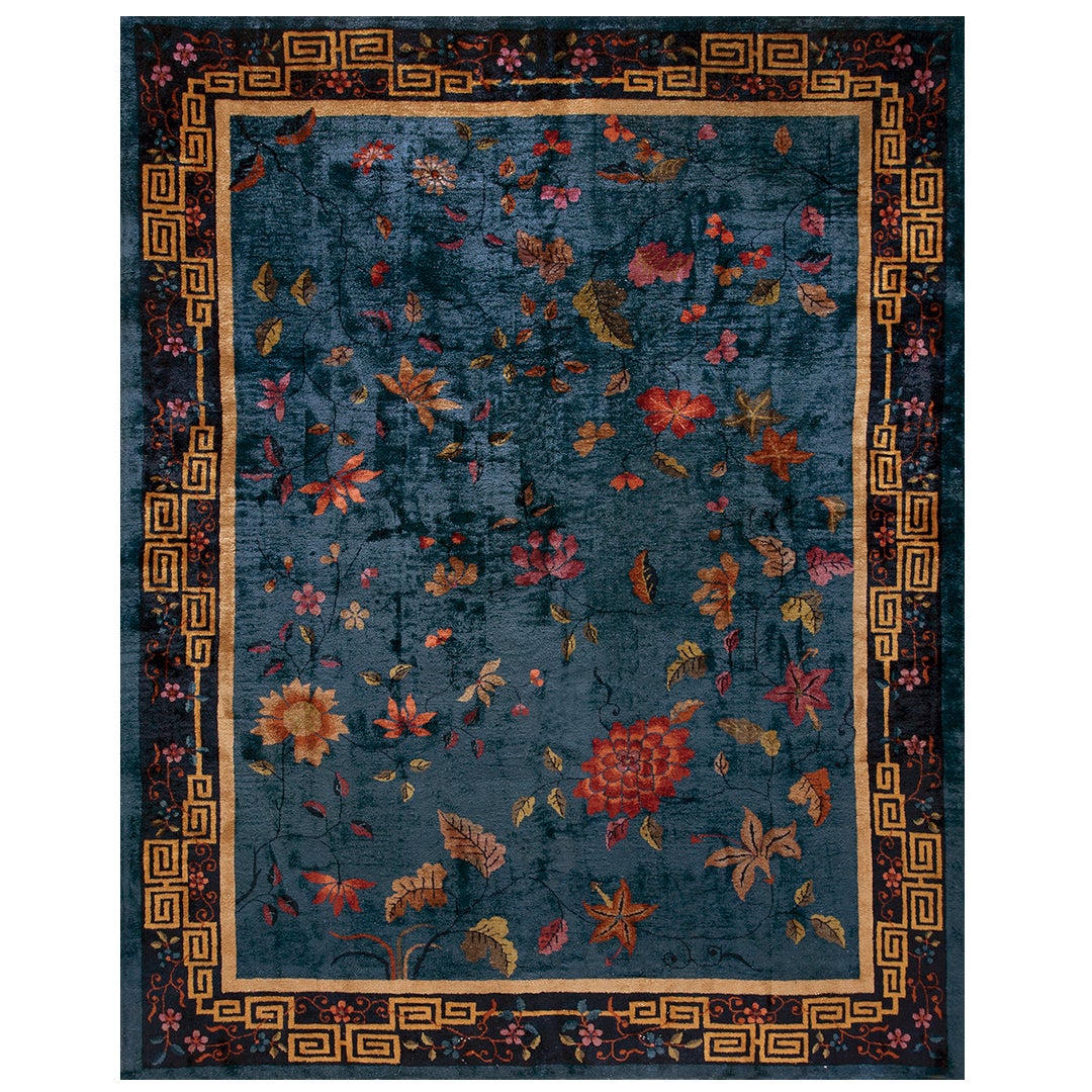 1920s Chinese Art Deco Carpet ( 9' x 11'6" - 275 x 350 ) For Sale