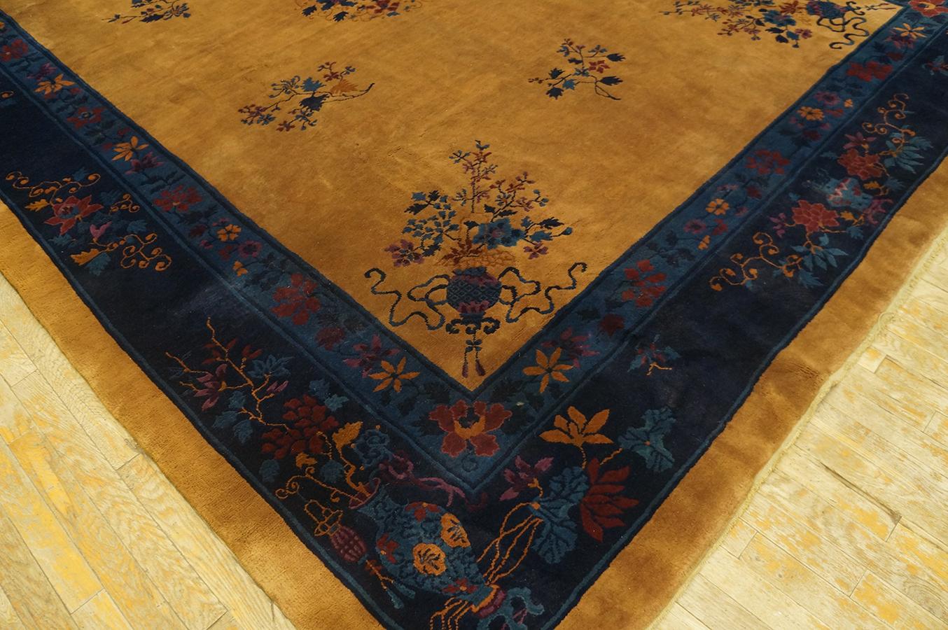 Alfombra Art Decó china de los años 20 ( 9' x 11'8