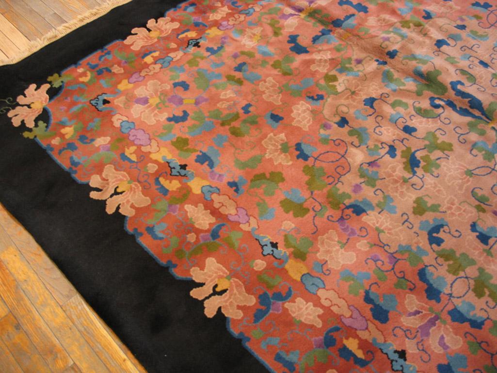 Alfombra china antigua Art Déco en Bueno estado para la venta en New York, NY