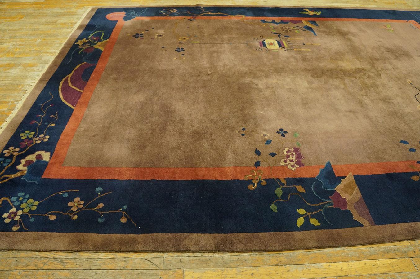 1920s Chinese Art Deco Carpet ( 9' x 12' - 275 x 365 cm ) For Sale 1