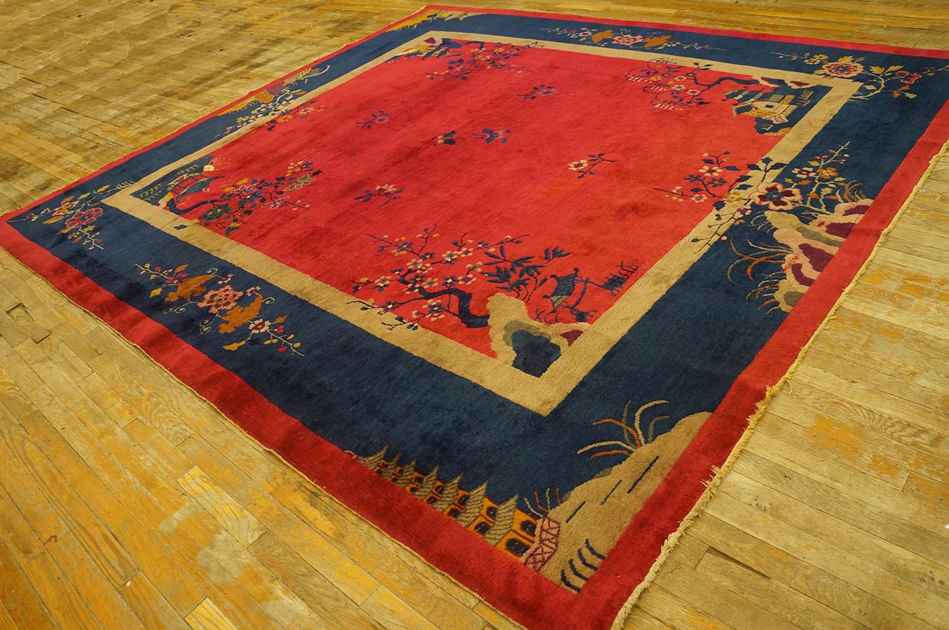 1920s Chinese Art Deco Carpet ( 9' x 9' 9'' - 275 x 297 cm ) For Sale 1