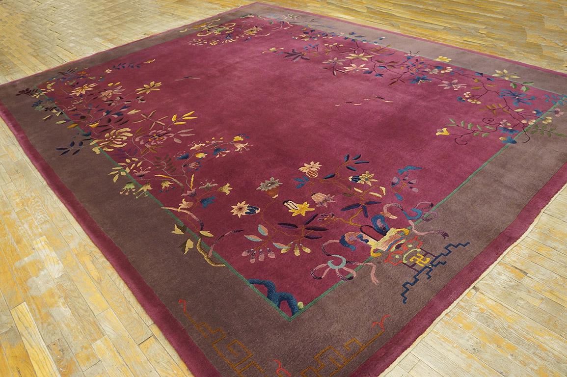 1920s Chinese Art Deco Carpet ( 9' x 11'10'' - 275 x 360 ) In Good Condition For Sale In New York, NY