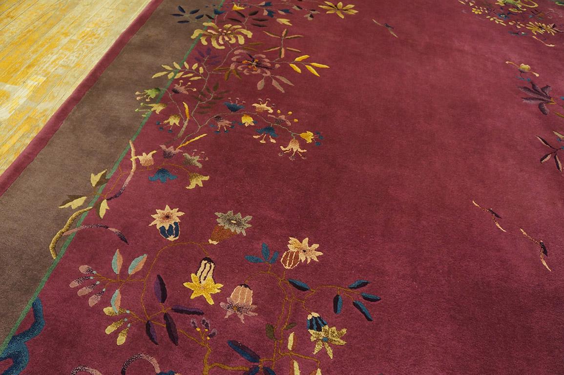 1920s Chinese Art Deco Carpet ( 9' x 11'10'' - 275 x 360 ) For Sale 4