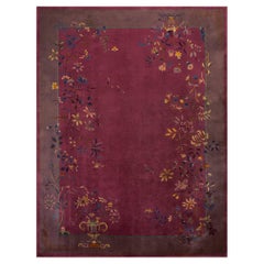 Chinesischer Art-dco-Teppich aus den 1920er Jahren ( 9'' x 11''10'''' - 275 x 360)