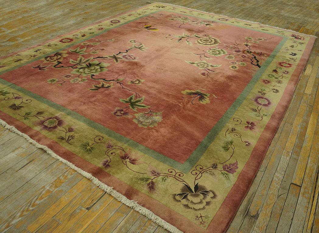 Art déco Tapis Art Déco chinois des années 1920 ( 9' x 11' 5'' - 275 x 350 cm) en vente