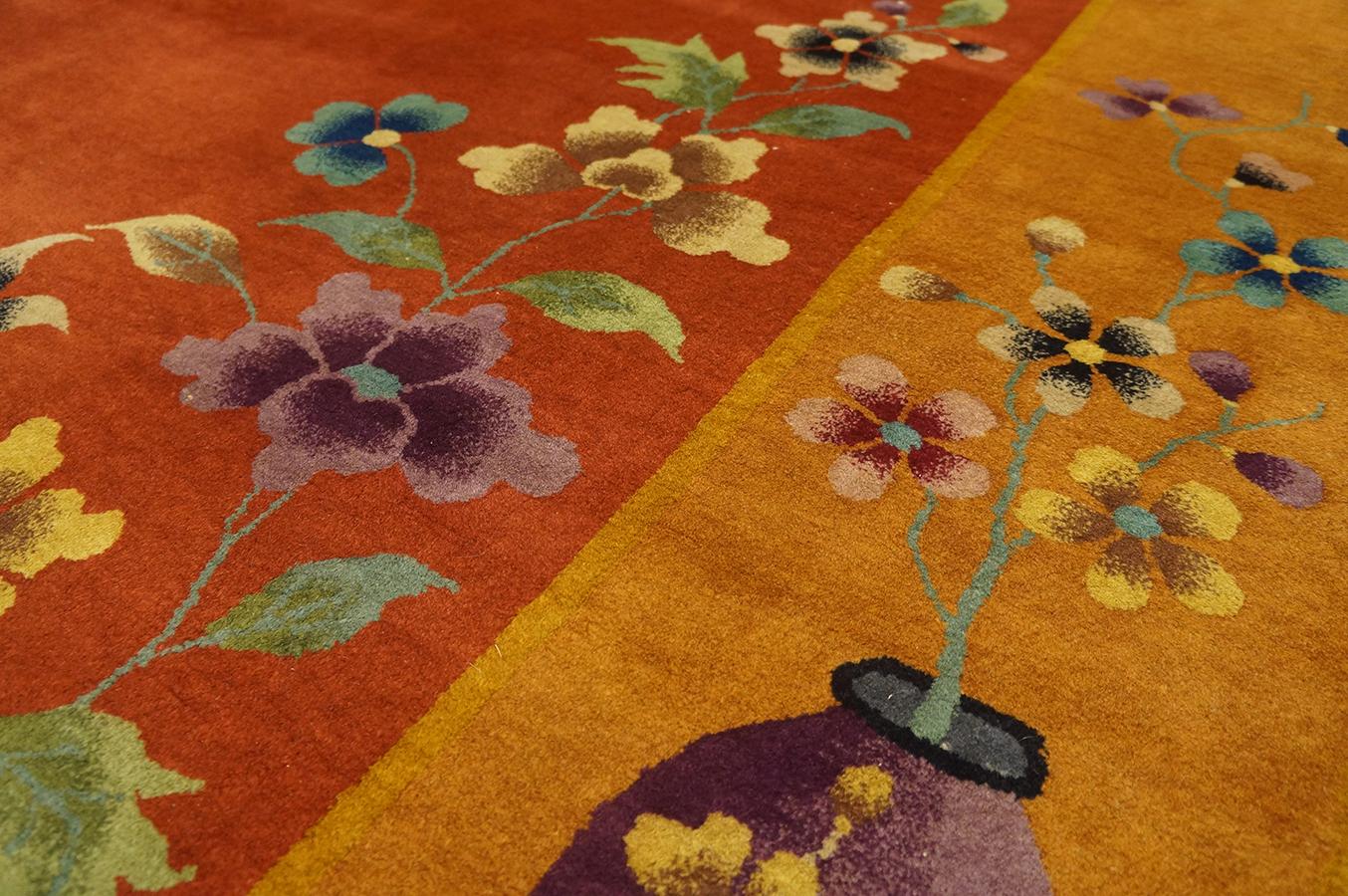 1920s Chinese Art Deco Carpet ( 9' x 11' 6