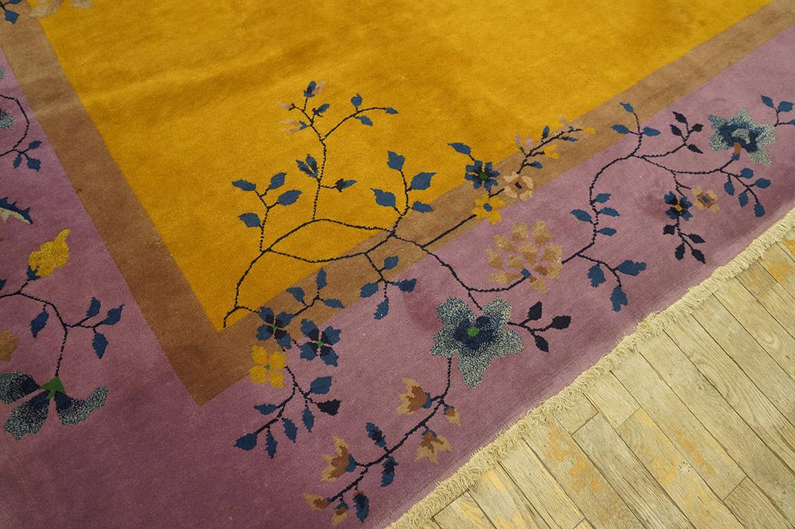  1920s Chinese Art Deco Carpet by Nichols Workshop ( 9' x 11' 6'' - 275 x 350 ) For Sale 1