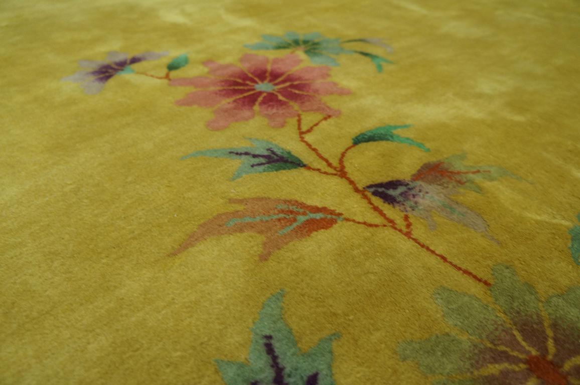Wool 1920s Chinese Art Deco Carpet ( 9' x 11' 4'' - 275 x 345 cm ) For Sale