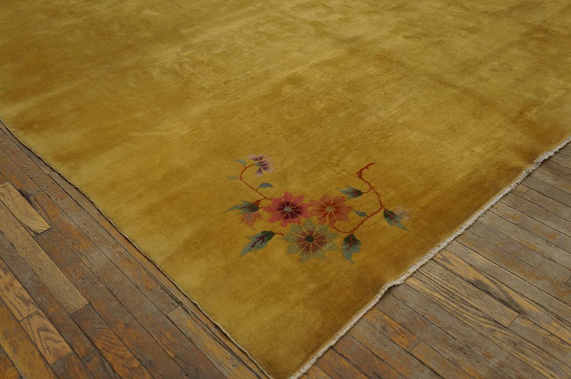 1920s Chinese Art Deco Carpet ( 9' x 11' 4'' - 275 x 345 cm ) For Sale 2