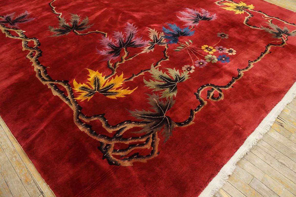1920s Chinese Art Deco Carpet  ( 9' x 11'6