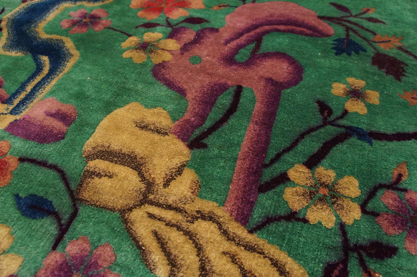 1920s Chinese Art Deco Carpet ( 9' x 11' 8'' - 275 x 355 cm ) For Sale 5