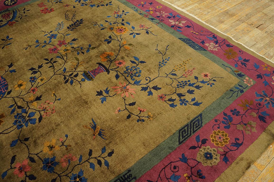 1920s Chinese Art Deco Carpet ( 9' x 11'4