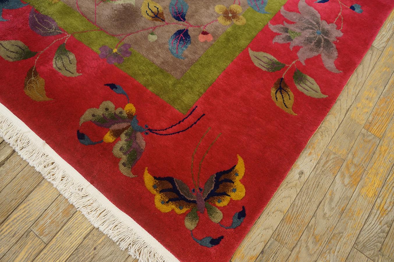 1920s Chinese Art Deco Carpet ( 9'' x 11' 6'' - 275 x 350 cm ) For Sale 7