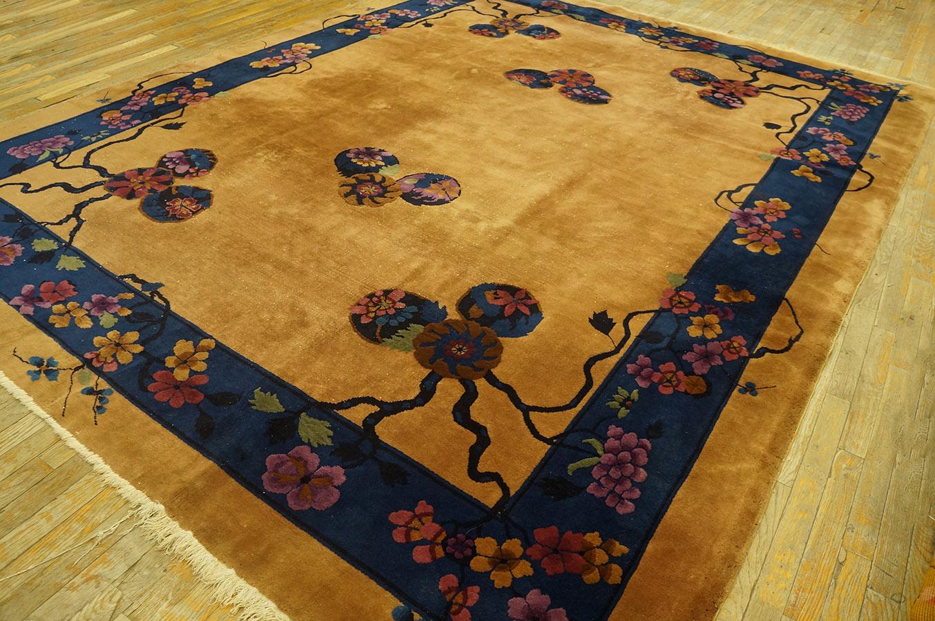 1920s Chinese Art Deco Carpet ( 9' x 11' 7