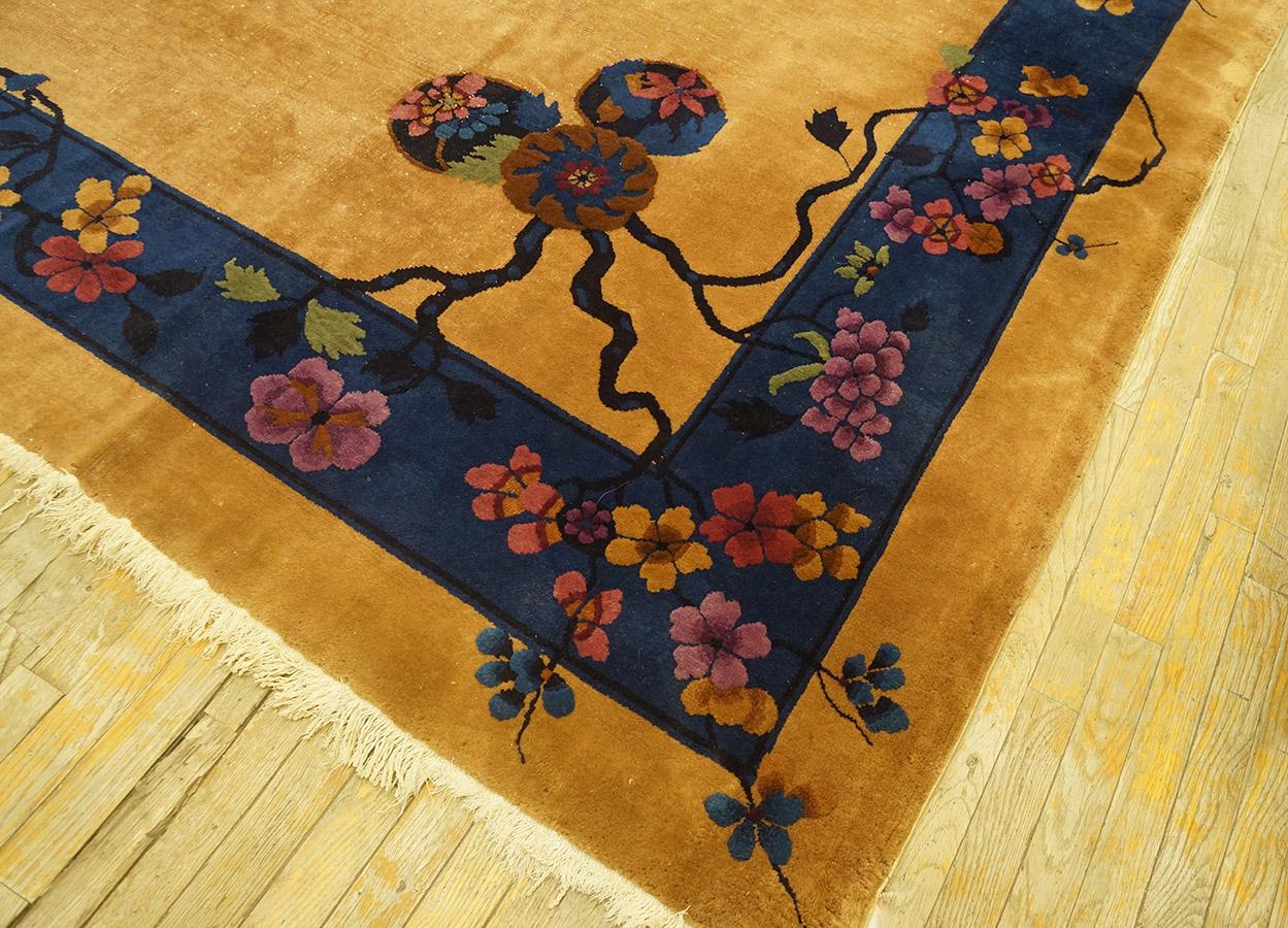 1920s Chinese Art Deco Carpet ( 9' x 11' 7