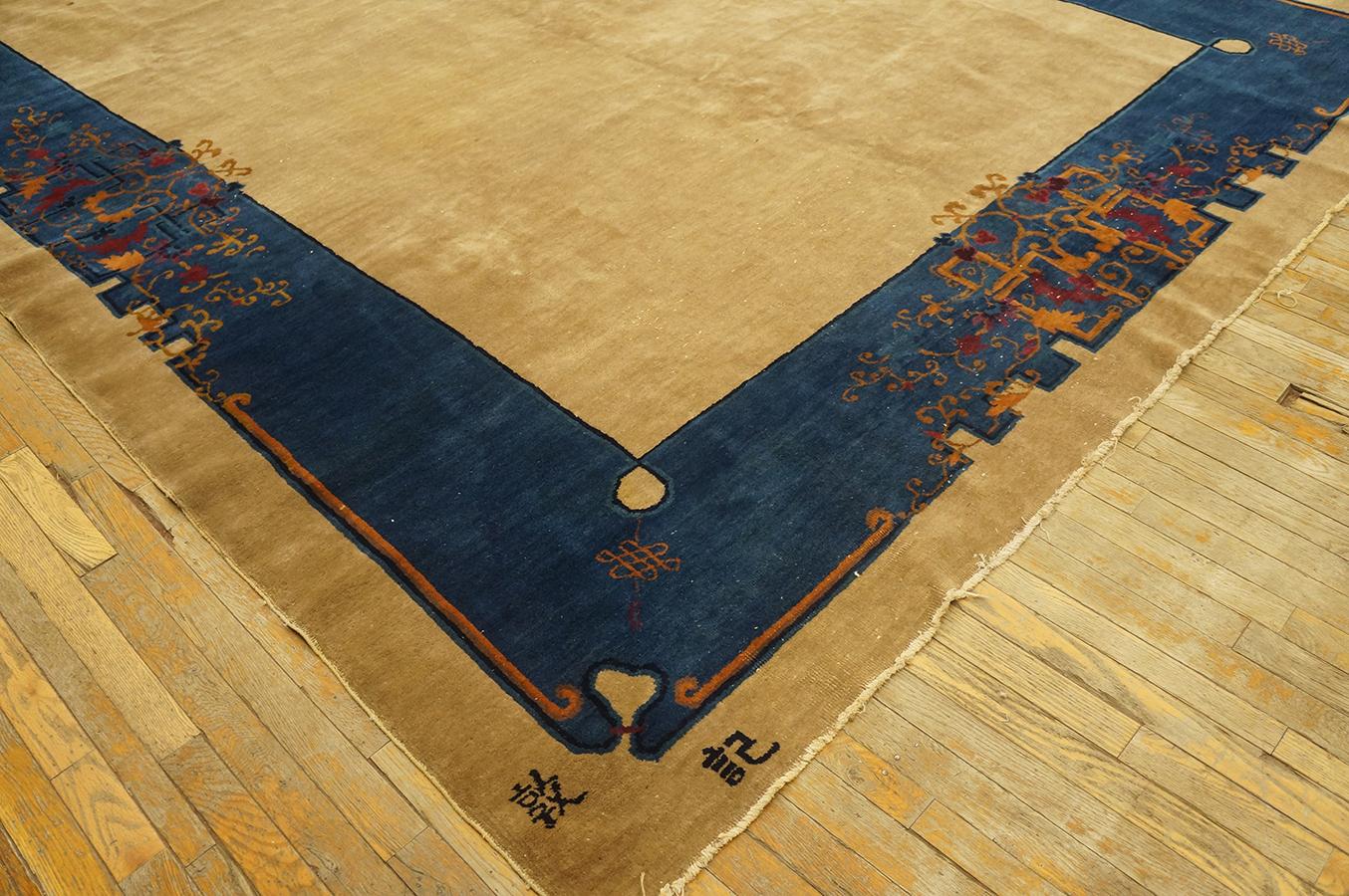 Chinesische Kunst der 1920er Jahre  Art-déco-Teppich ( 9' x 11' 8