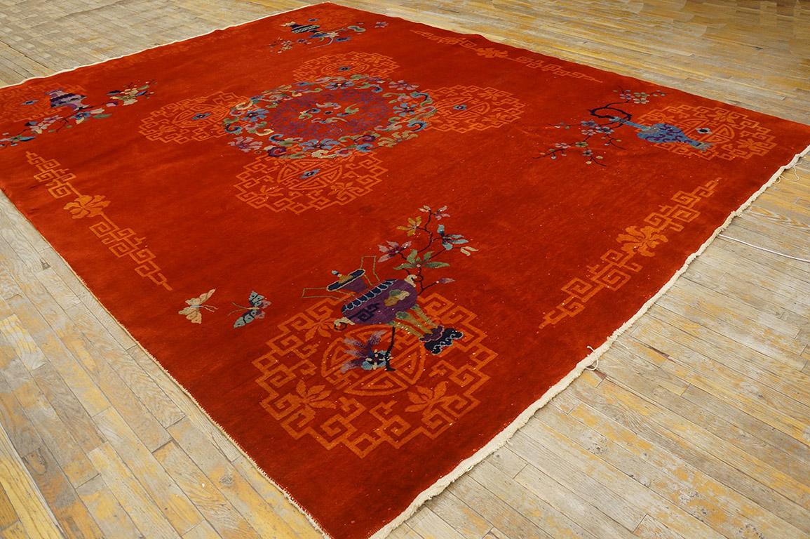 Alfombra china Art Déco de los años 20 (  9' x 12' - 275 x 365 cm ) Chino en venta