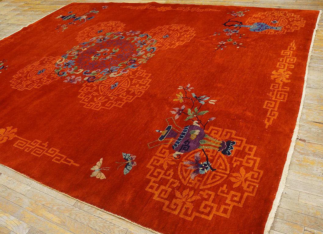 Alfombra china Art Déco de los años 20 (  9' x 12' - 275 x 365 cm ) Anudado a mano en venta
