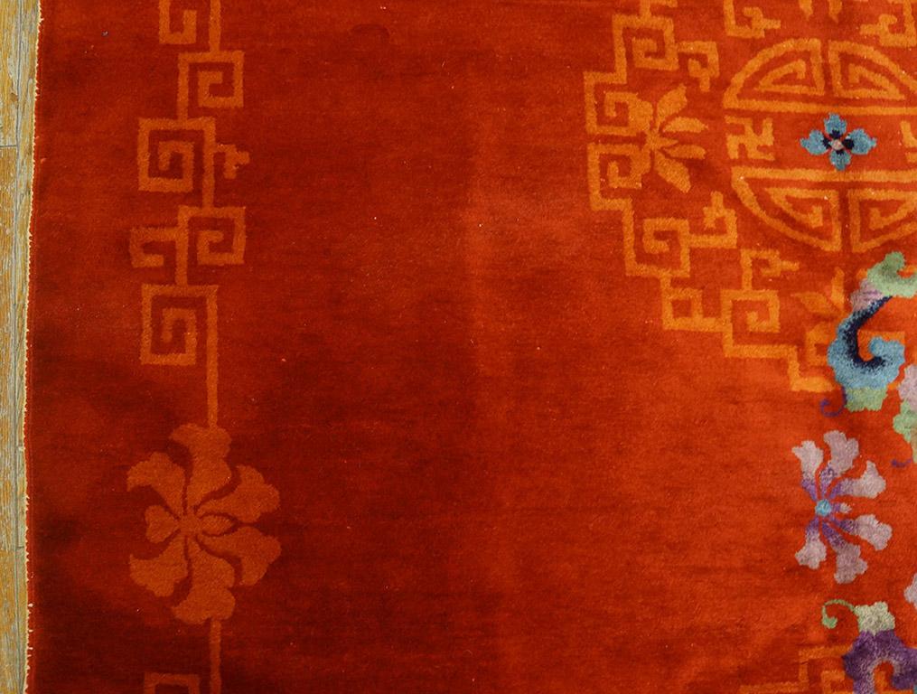 Alfombra china Art Déco de los años 20 (  9' x 12' - 275 x 365 cm ) Lana en venta