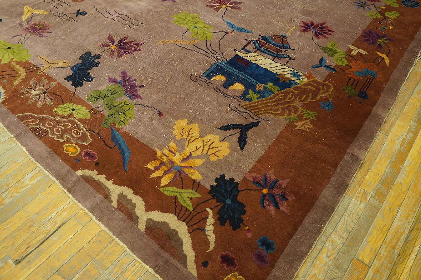 1920s Chinese Art Deco Carpet ( 9' 2