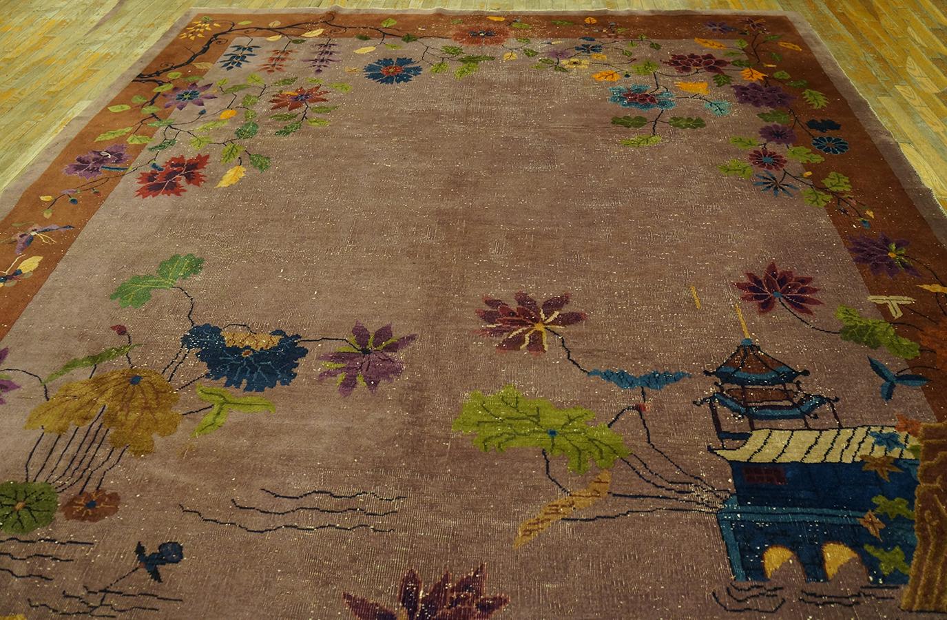 1920s Chinese Art Deco Carpet ( 9' 2