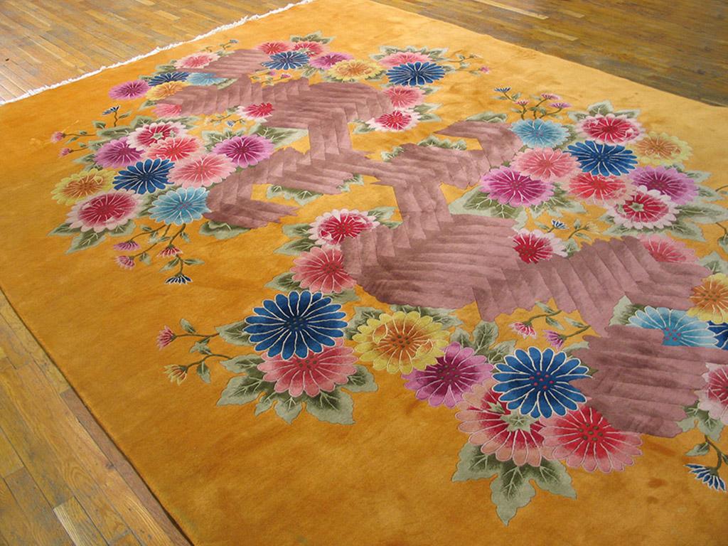 Art déco Tapis Art Déco chinois des années 1930 (250 x 310 cm) en vente