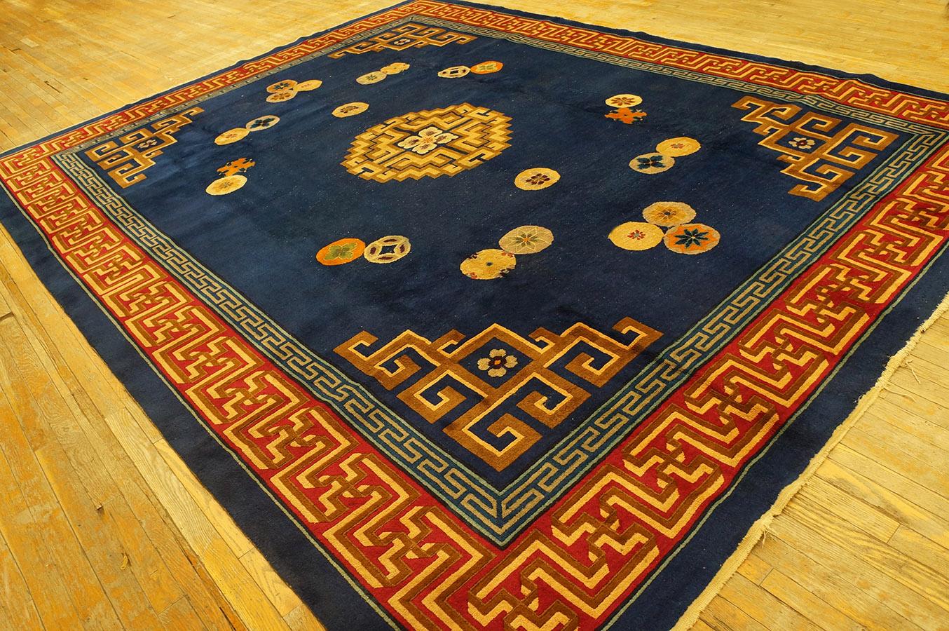 Hand-Knotted 1920s Chinese Art Deco Carpet ( 9' 2''x 12' - 280 x 365 cm ) For Sale
