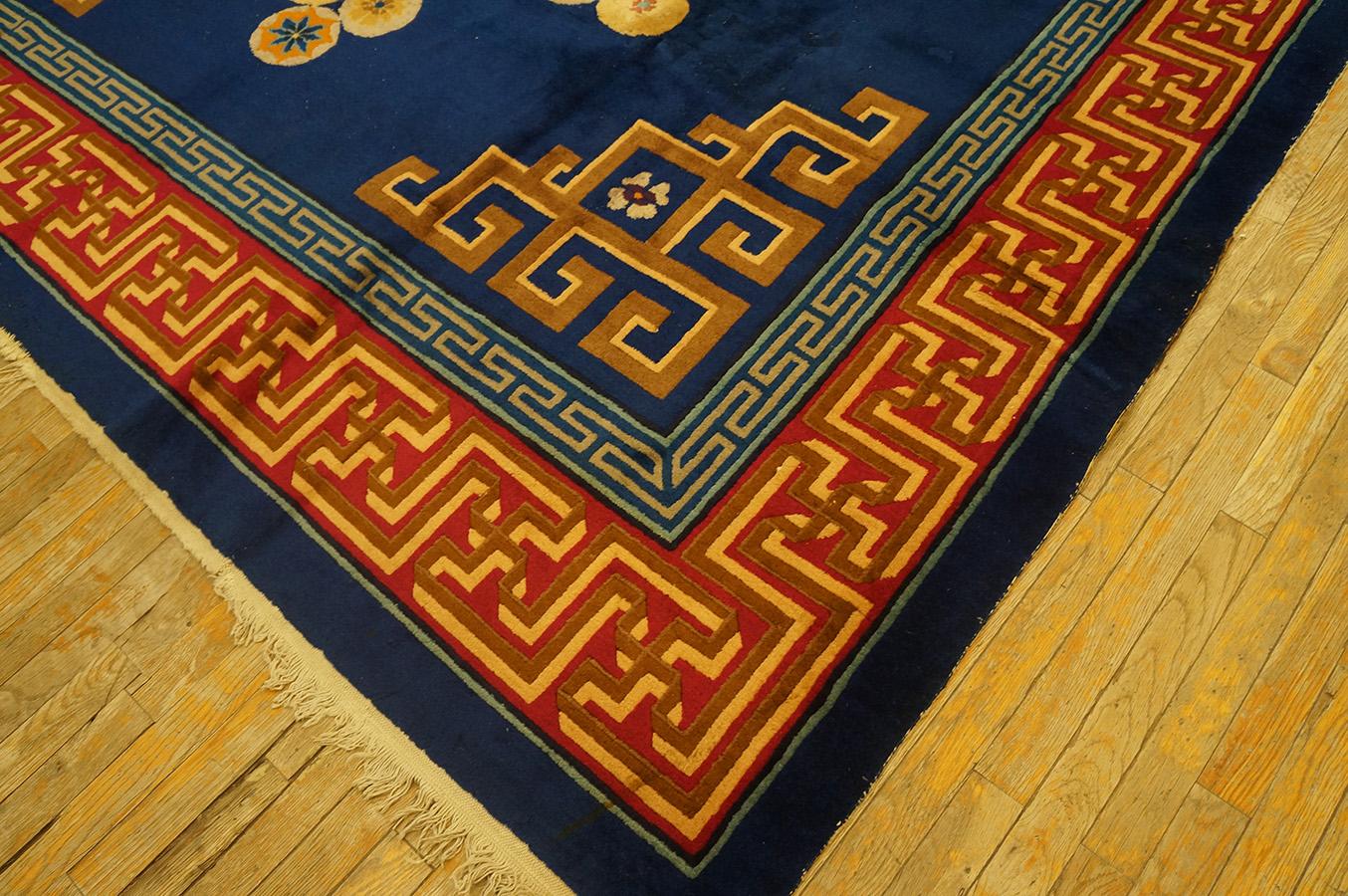 1920s Chinese Art Deco Carpet ( 9' 2''x 12' - 280 x 365 cm ) For Sale 2