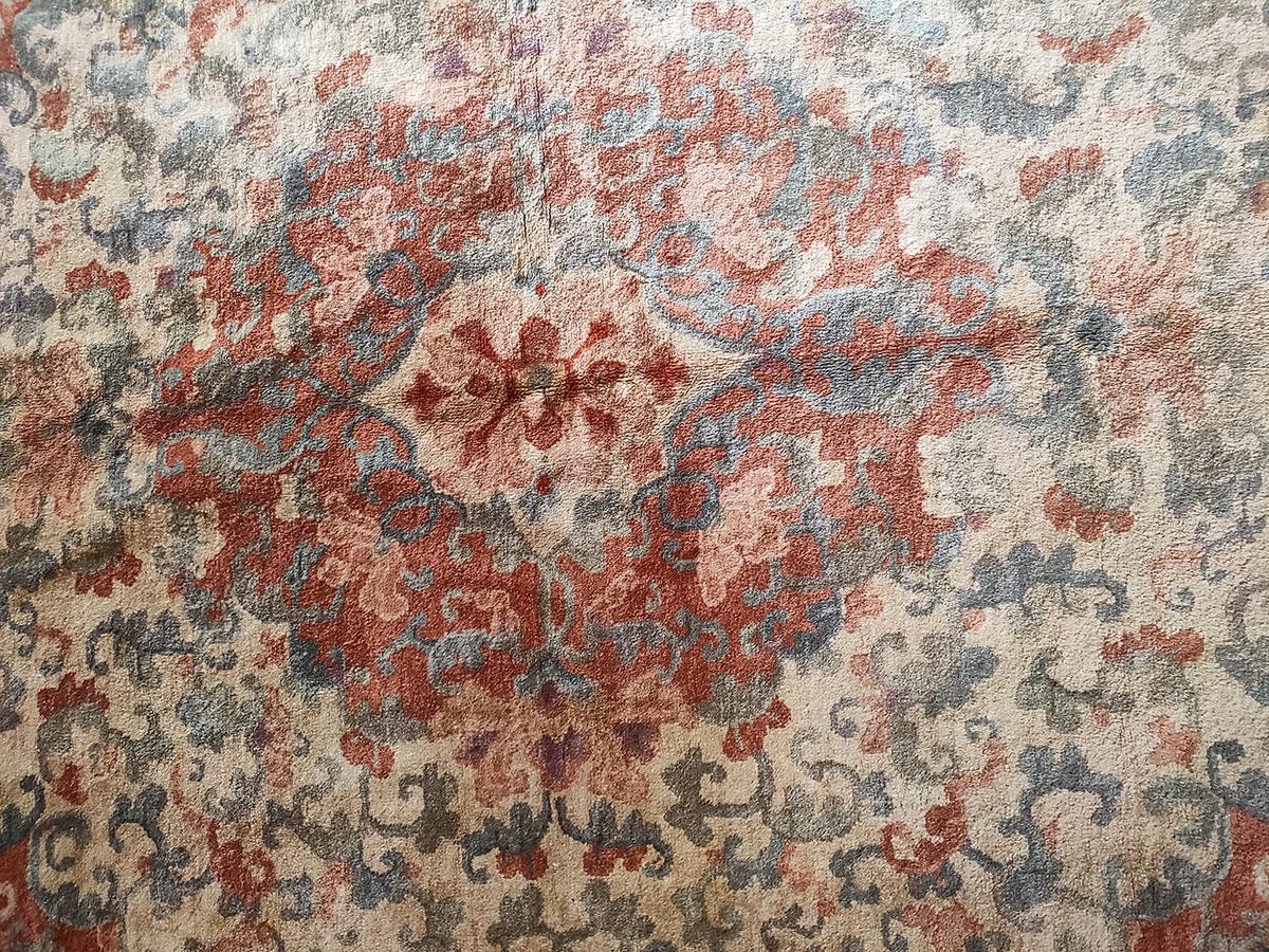 Début du 20ème siècle Tapis Art Déco chinois ancien de 9' 3
