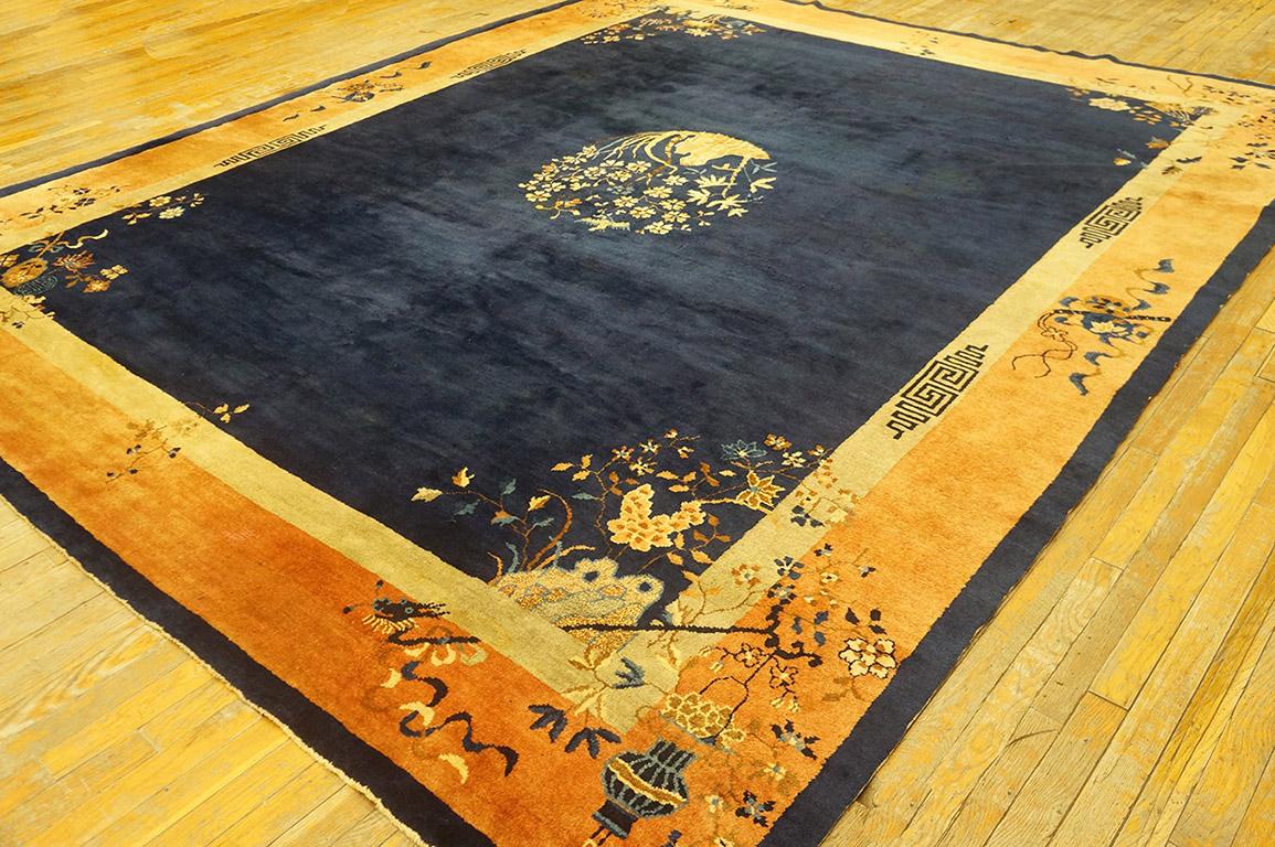 Antique Chinese Peking rug, 
Size: 9' 3'' x 11' 3''.