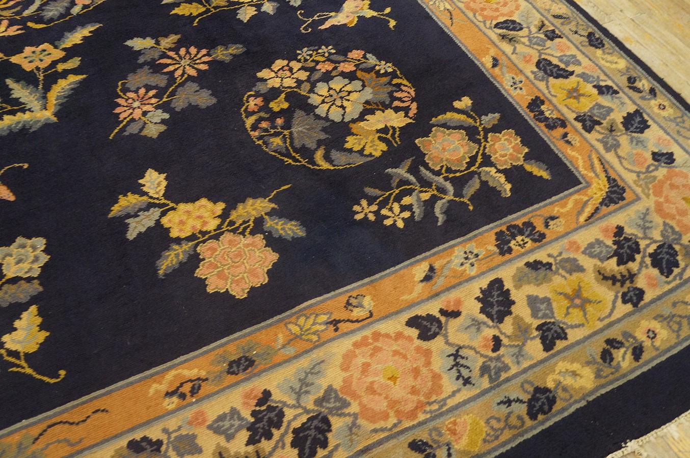 Tapis Art déco chinois ancien 9' 7'' x 13' 0'' en vente 6