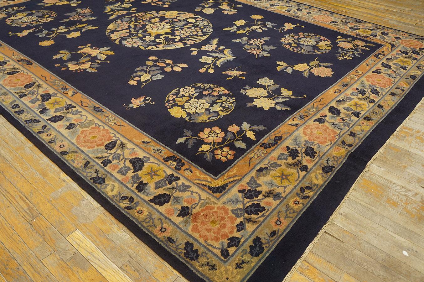 Chinois Tapis Art déco chinois ancien 9' 7'' x 13' 0'' en vente