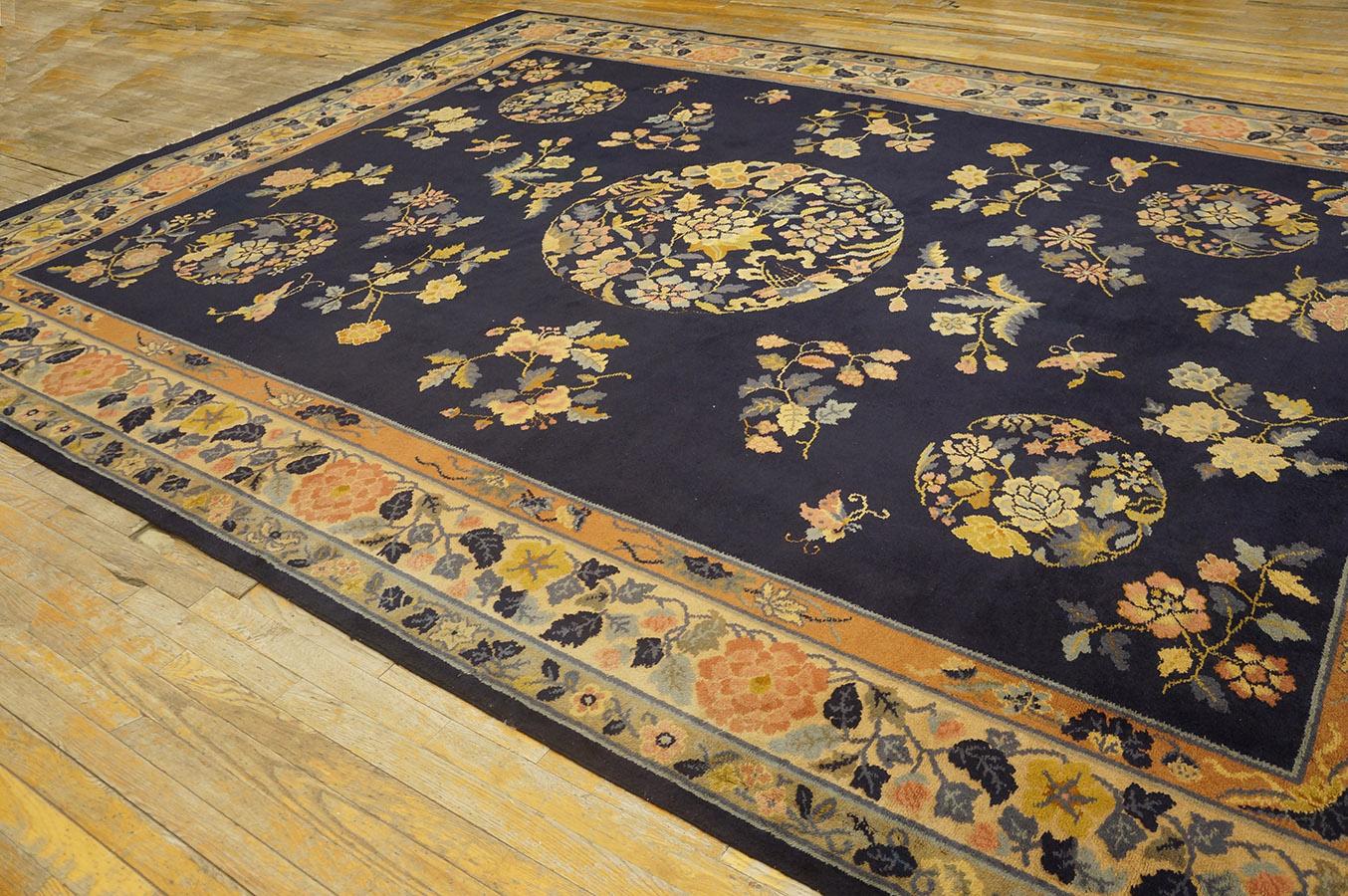 Tapis Art déco chinois ancien 9' 7'' x 13' 0'' Bon état - En vente à New York, NY