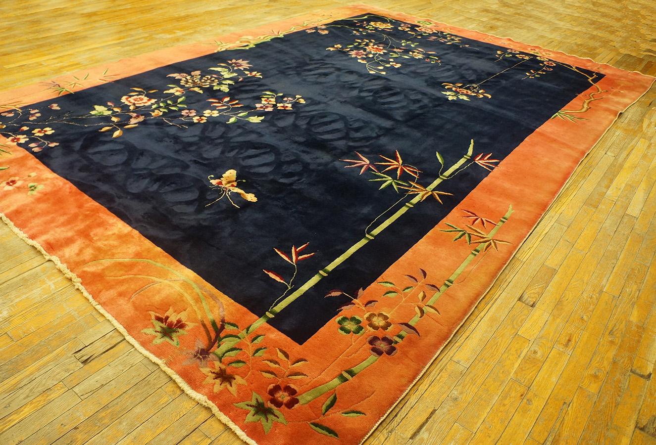 Hand-Knotted 1920s Chinese Art Deco Carpet ( 9'8'' x 14' - 295 x 425 ) For Sale