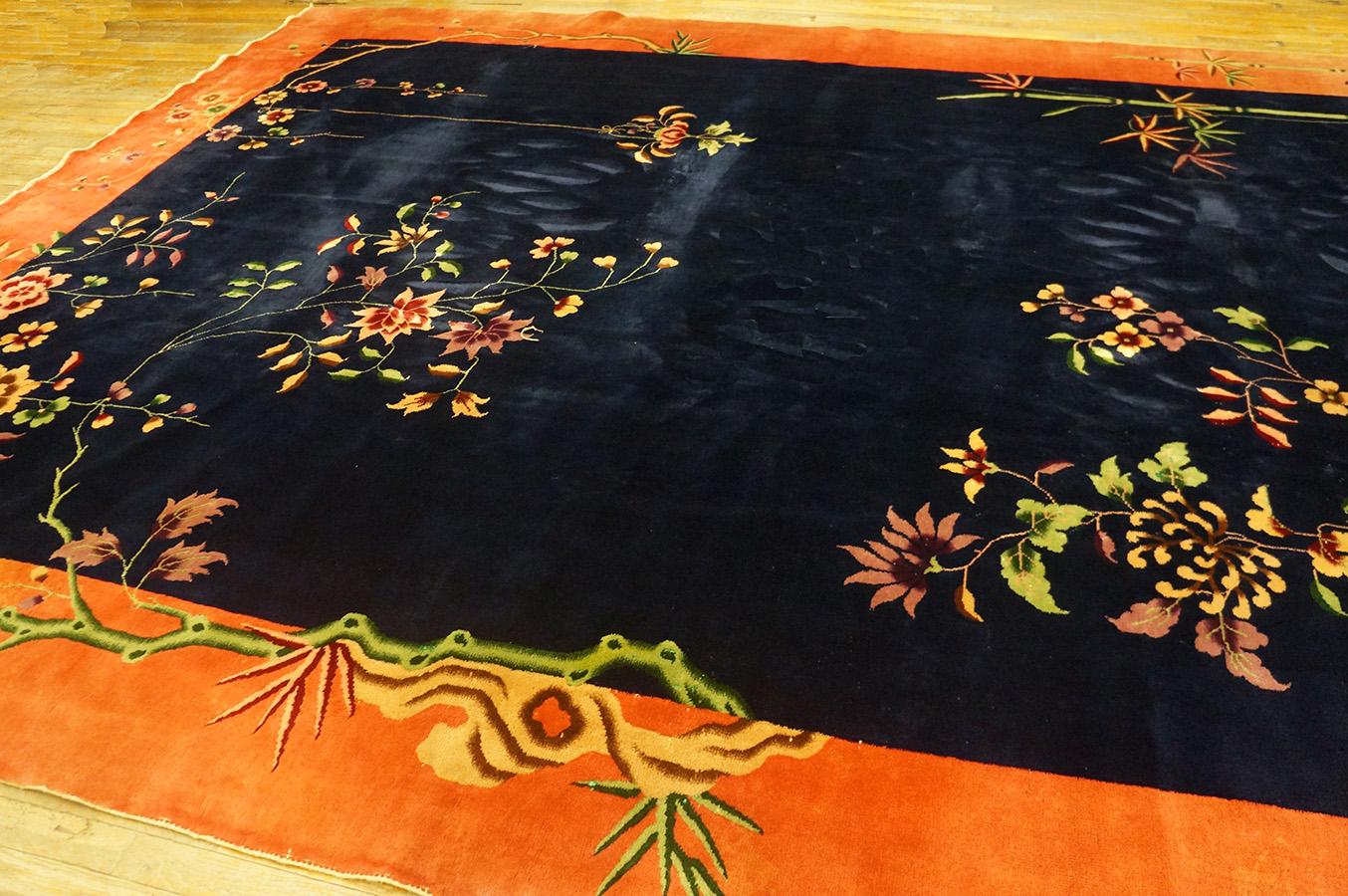 Early 20th Century 1920s Chinese Art Deco Carpet ( 9'8'' x 14' - 295 x 425 ) For Sale