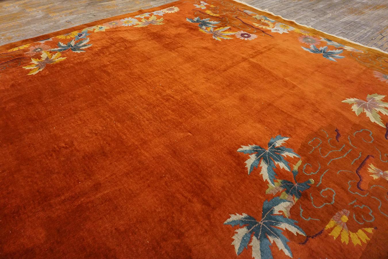 1920s Chinese Art Deco Carpet ( 9'9