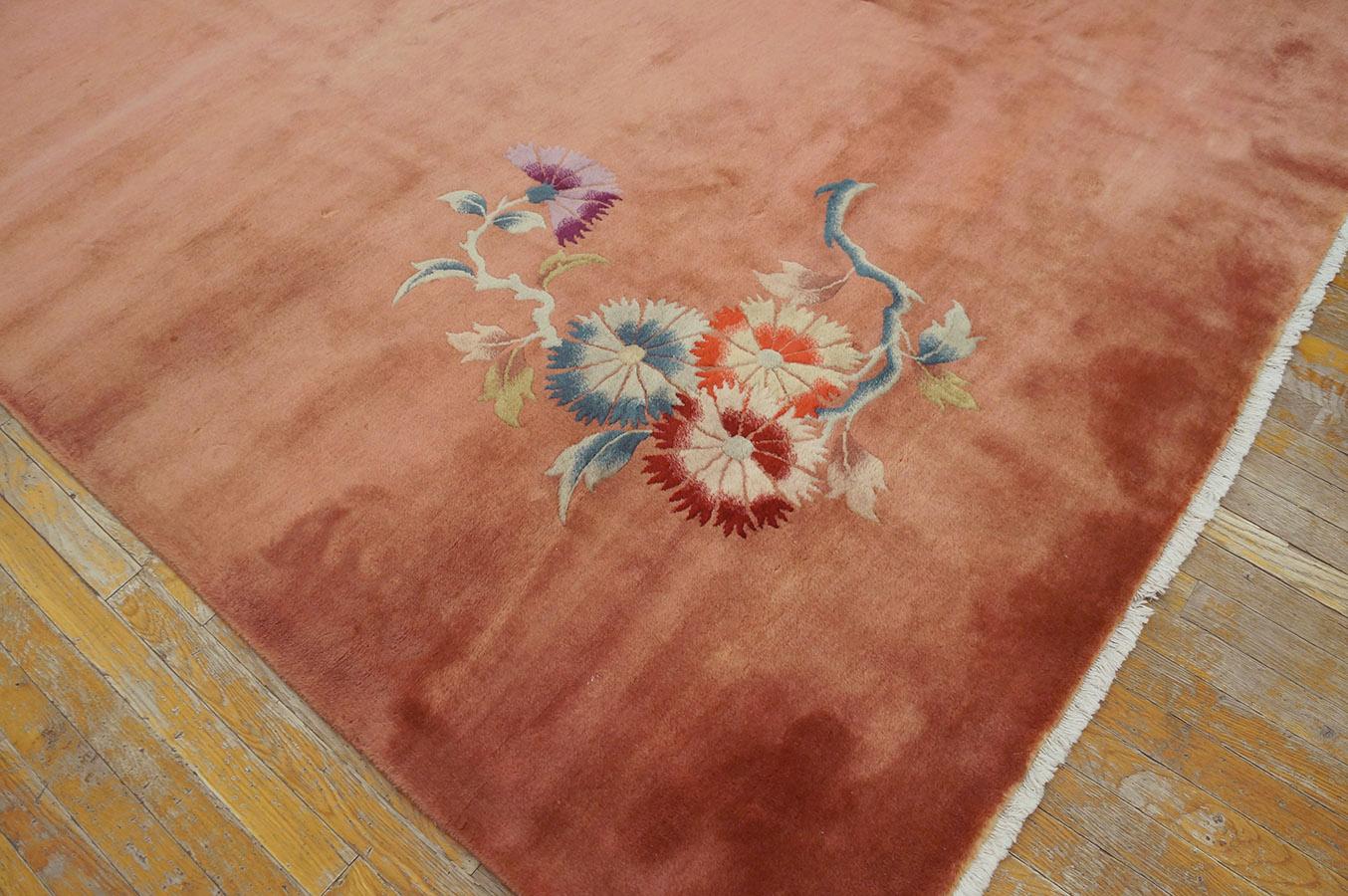 1930s Chinese Art Deco Carpet ( 9'9