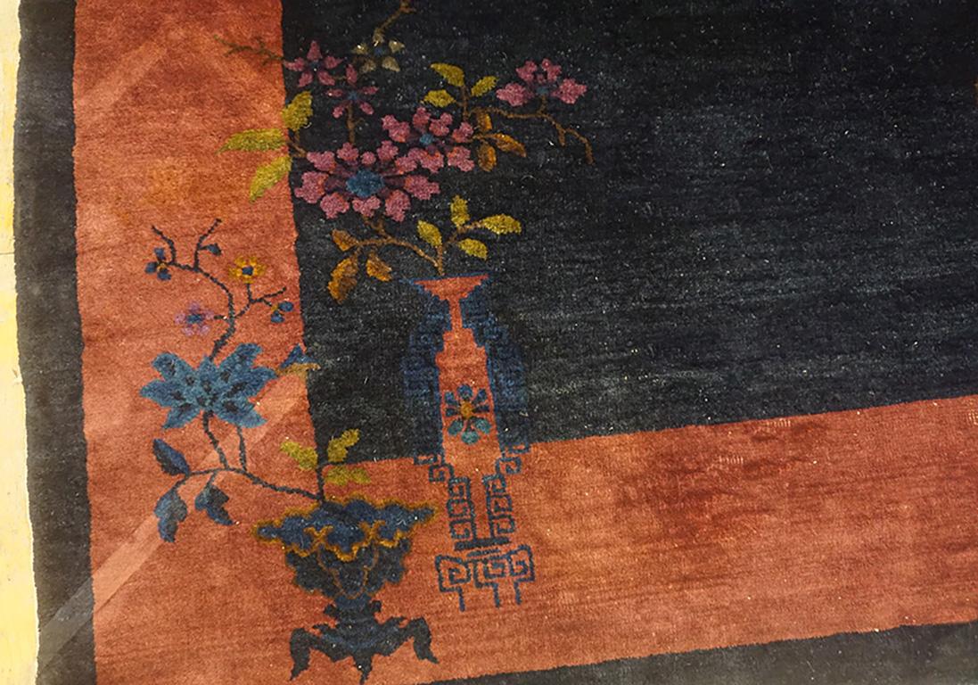 Chinesischer Art-Déco-Teppich aus den 1920er Jahren ( 9' x 11'6