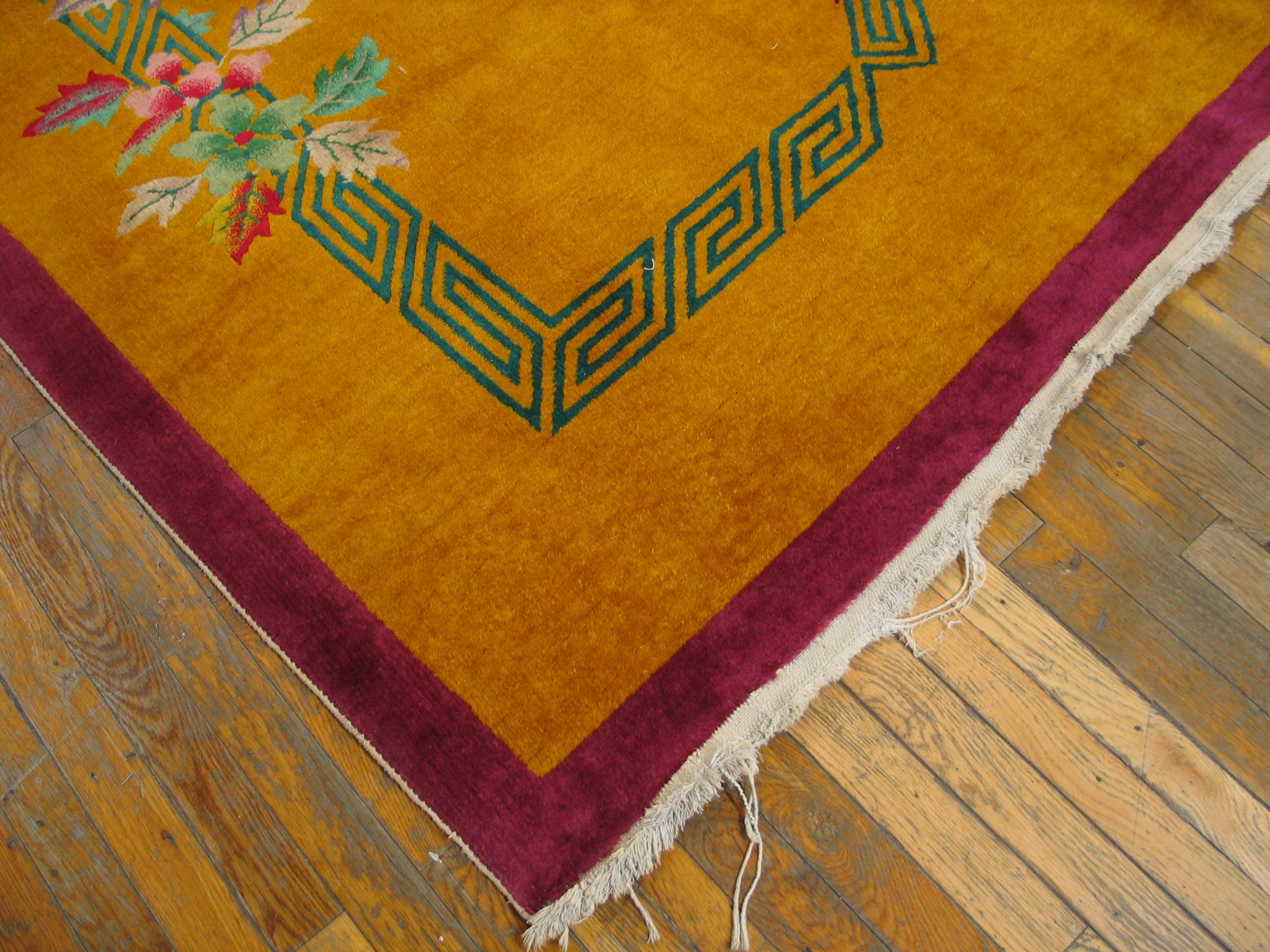 Antique Chinese - Art Deco rug 9'0