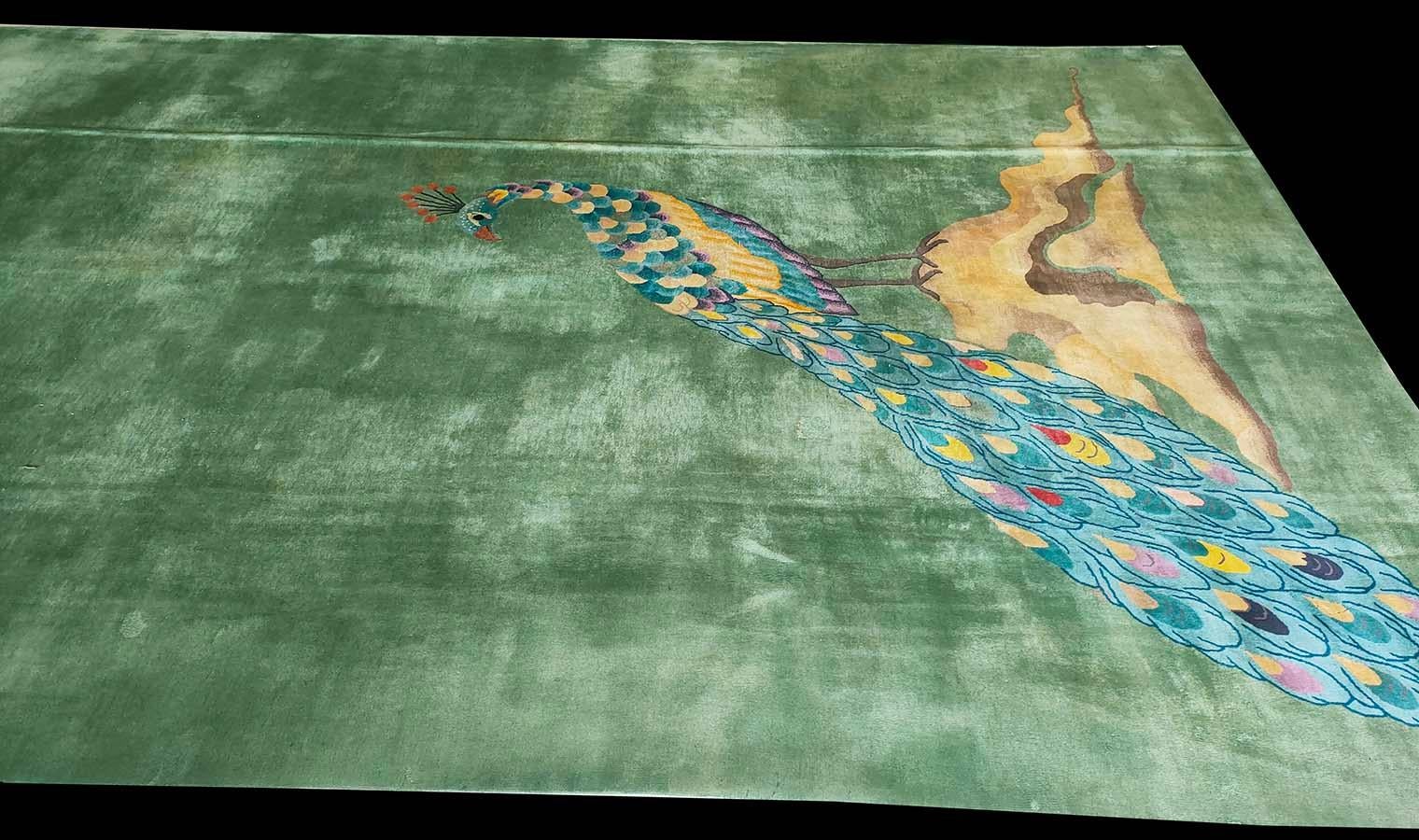 Early 20th Century 1920s Chinese Art Deco Carpet ( 9' x 14' - 275 x 435 cm ) For Sale