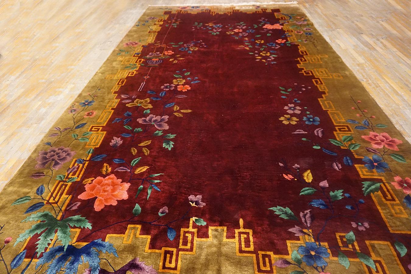 Hand-Knotted 1920s Chinese Art Deco Carpet ( 9' X 17' - 275 x 518 ) For Sale