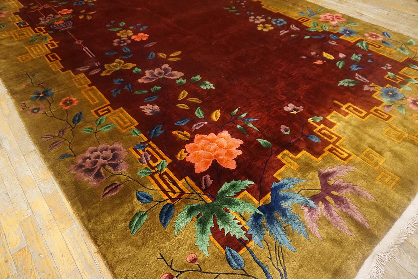 Early 20th Century 1920s Chinese Art Deco Carpet ( 9' X 17' - 275 x 518 ) For Sale