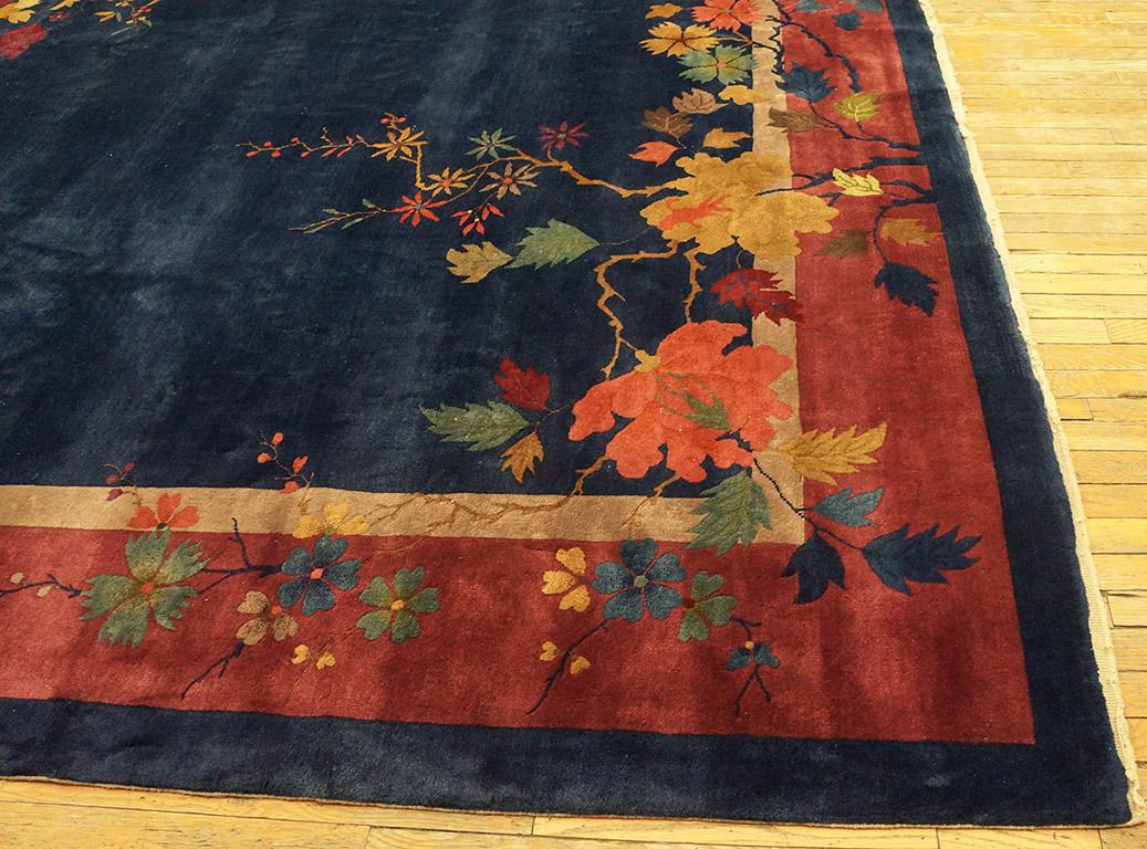 Early 20th Century 1920s Chinese Art Deco Carpet ( 9' x 11'8