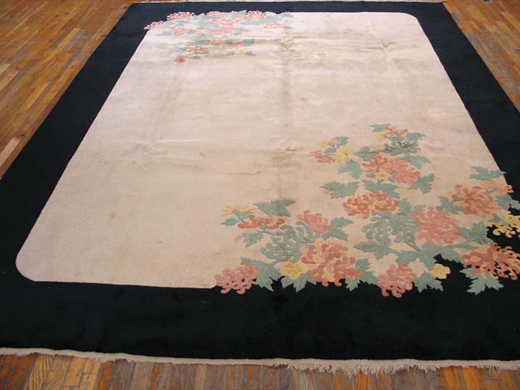 Antique Chinese Art Deco rug 9'0