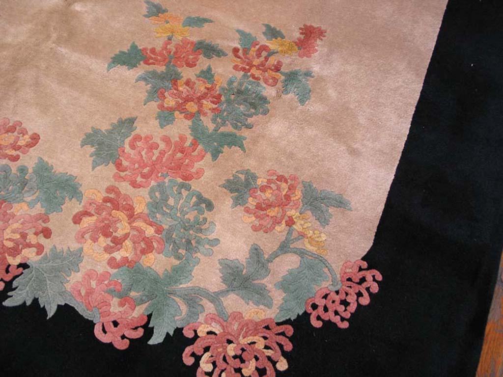 Early 20th Century Antique Chinese Art Deco Rug 9' 0