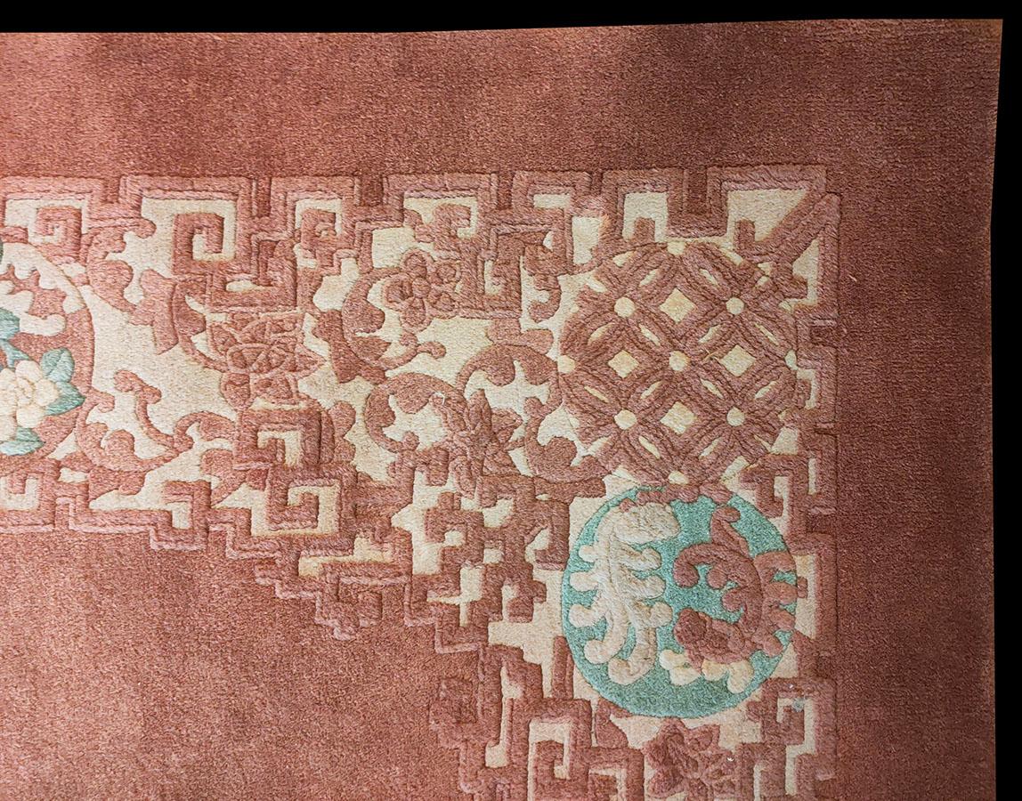 Début du 20ème siècle Tapis Art déco chinois des années 1930 ( 9' x 11' - 275 x 335 cm) en vente