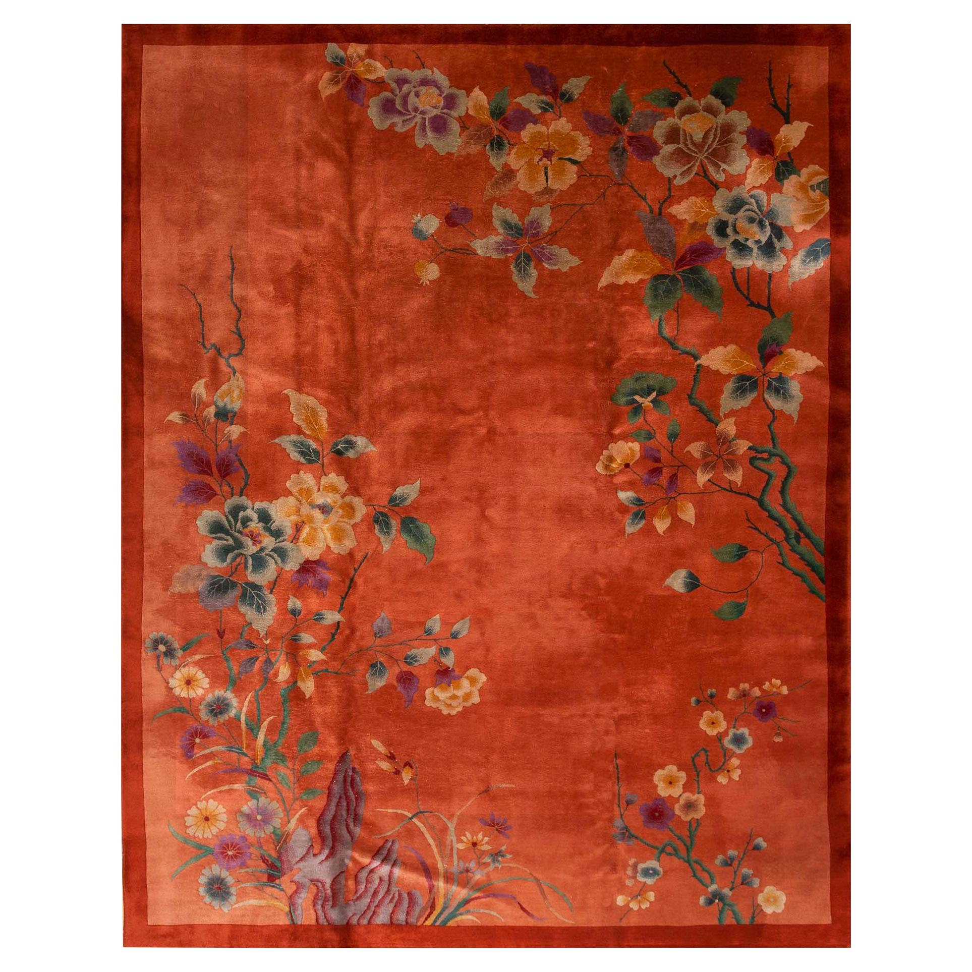 1920s Chinese Art Deco Carpet ( 9' x 11'6" - 275 x 350 )